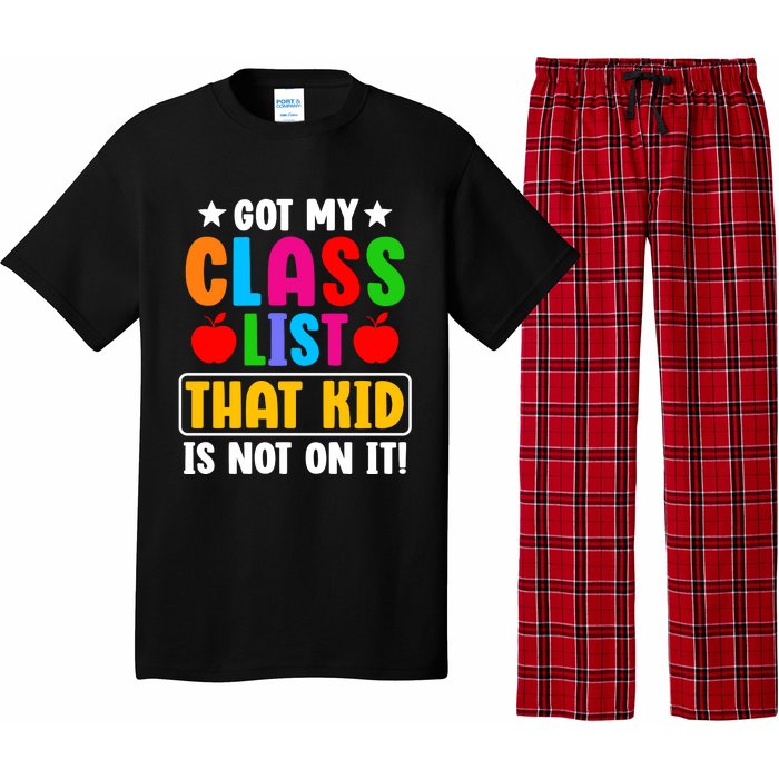 Class List That Kids Back To School Pajama Set