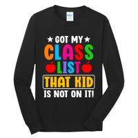 Class List That Kids Back To School Tall Long Sleeve T-Shirt