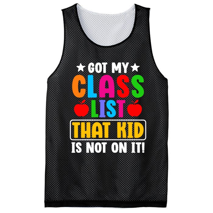 Class List That Kids Back To School Mesh Reversible Basketball Jersey Tank