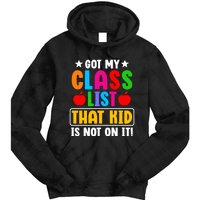 Class List That Kids Back To School Tie Dye Hoodie