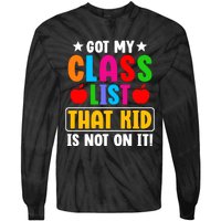 Class List That Kids Back To School Tie-Dye Long Sleeve Shirt