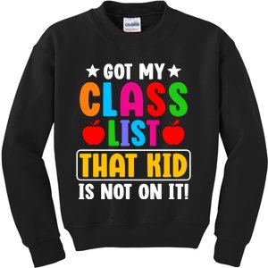 Class List That Kids Back To School Kids Sweatshirt