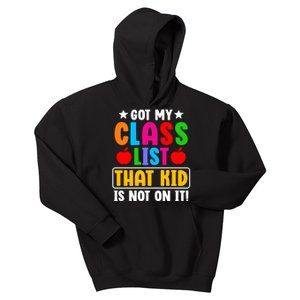 Class List That Kids Back To School Kids Hoodie