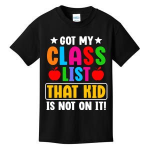 Class List That Kids Back To School Kids T-Shirt