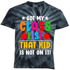 Class List That Kids Back To School Kids Tie-Dye T-Shirt