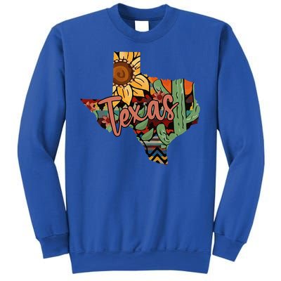 Cute Love Texas State Cactus Sunflower Sweatshirt