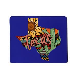 Cute Love Texas State Cactus Sunflower Mousepad