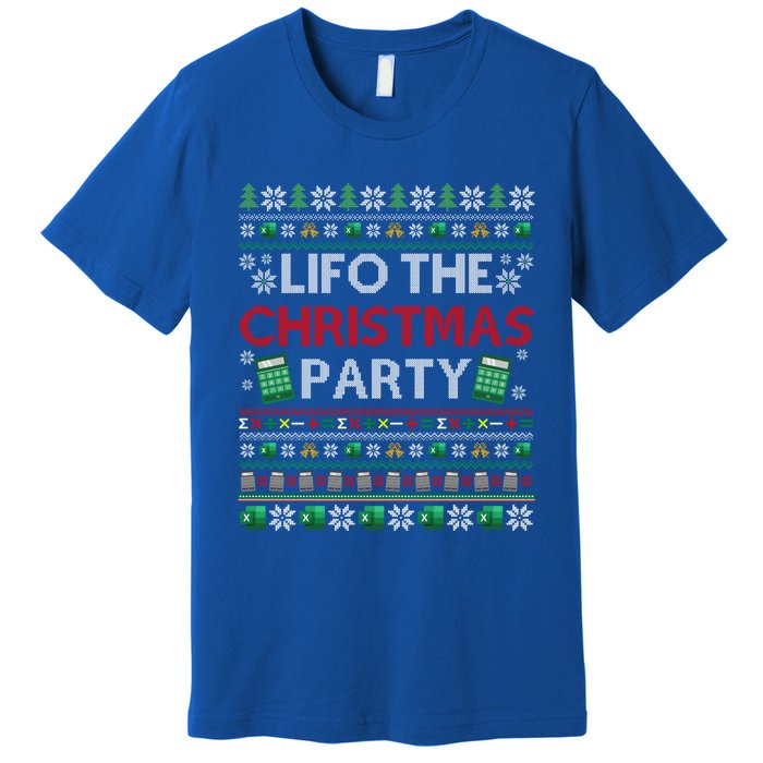 Cpa Lifo The Christmas Party Ugly Accountant Xmas Gift Premium T-Shirt