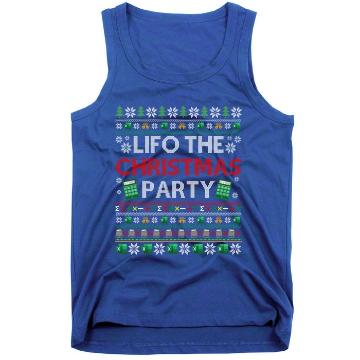 Cpa Lifo The Christmas Party Ugly Accountant Xmas Gift Tank Top