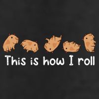 Capybara Lover This Is How I Roll Capybara Gift Garment-Dyed Fleece Hoodie