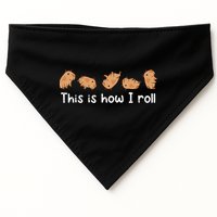Capybara Lover This Is How I Roll Capybara Gift USA-Made Doggie Bandana