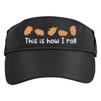 Capybara Lover This Is How I Roll Capybara Gift Adult Drive Performance Visor