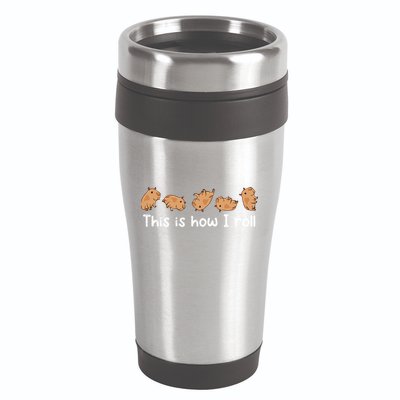 Capybara Lover This Is How I Roll Capybara Gift 16oz Travel Tumbler