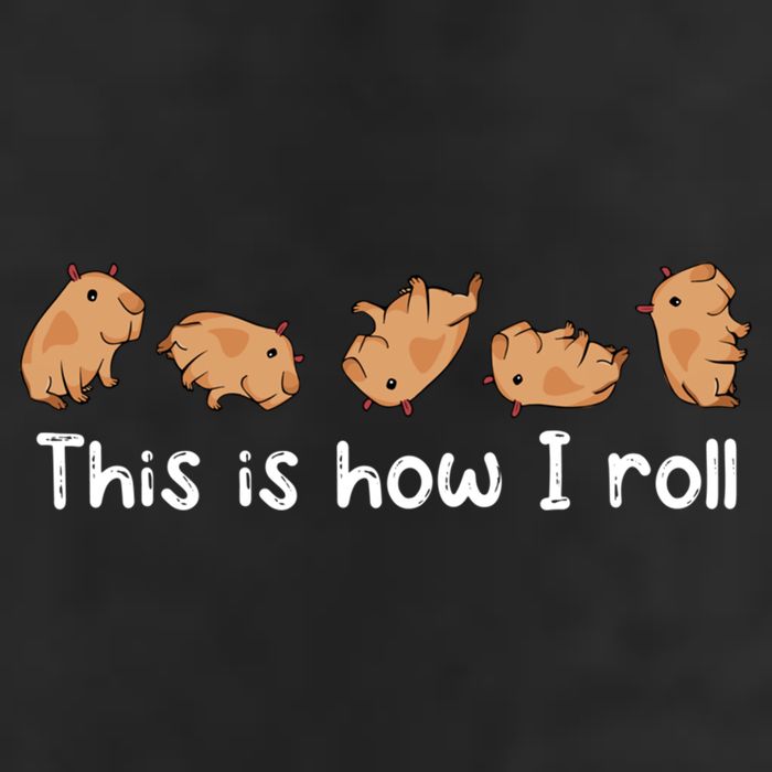 Capybara Lover This Is How I Roll Capybara Gift Microfiber Hand Towel