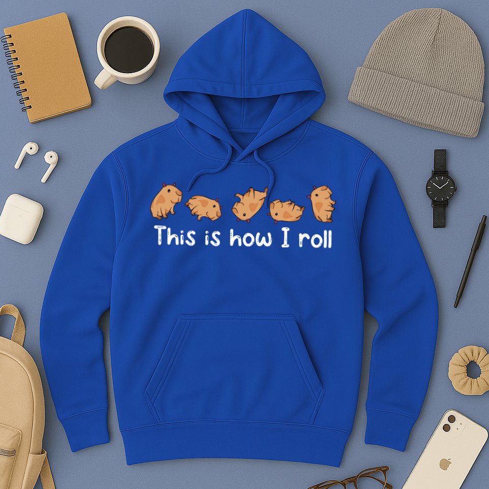 Capybara Lover This Is How I Roll Capybara Gift Hoodie