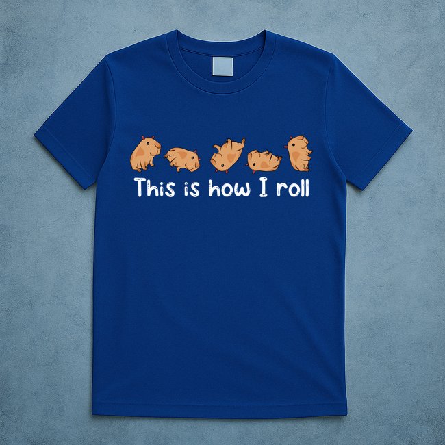 Capybara Lover This Is How I Roll Capybara Gift T-Shirt