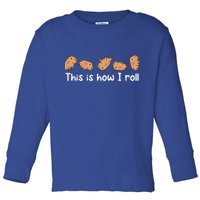 Capybara Lover This Is How I Roll Capybara Gift Toddler Long Sleeve Shirt