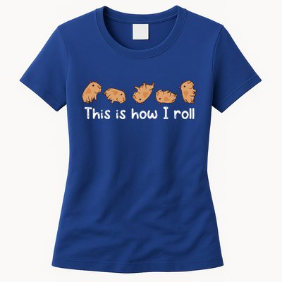 Capybara Lover This Is How I Roll Capybara Gift Womens T-Shirt