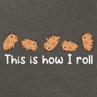 Capybara Lover This Is How I Roll Capybara Gift Cotton Canvas Backpack