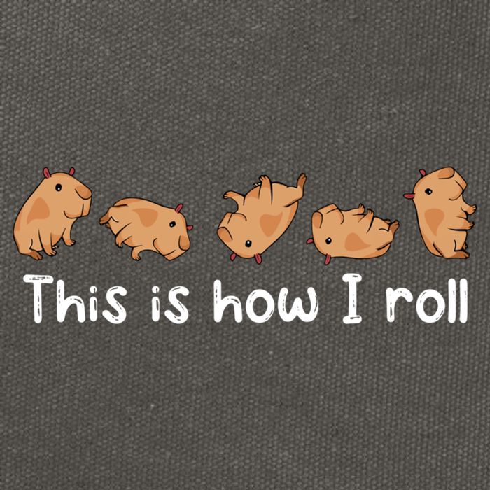 Capybara Lover This Is How I Roll Capybara Gift Cotton Canvas Backpack