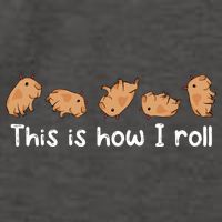 Capybara Lover This Is How I Roll Capybara Gift Vector Backpack