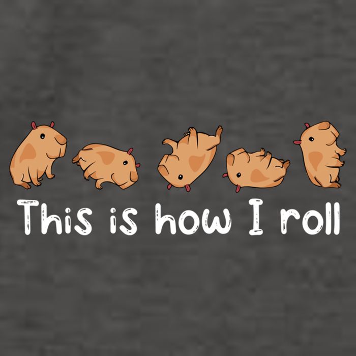 Capybara Lover This Is How I Roll Capybara Gift Vector Backpack