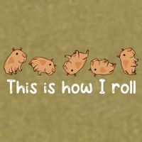 Capybara Lover This Is How I Roll Capybara Gift Garment-Dyed Women's Muscle Tee