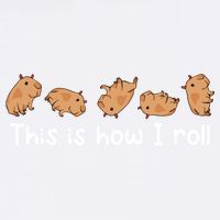 Capybara Lover This Is How I Roll Capybara Gift Garment-Dyed Sweatshirt