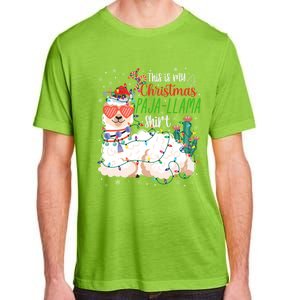 Christmas Llama This Is My Christmas Pajama Funny Gift Adult ChromaSoft Performance T-Shirt