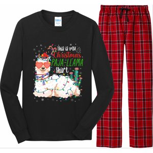 Christmas Llama This Is My Christmas Pajama Funny Gift Long Sleeve Pajama Set