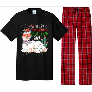 Christmas Llama This Is My Christmas Pajama Funny Gift Pajama Set