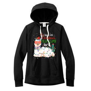 Christmas Llama This Is My Christmas Pajama Funny Gift Women's Fleece Hoodie