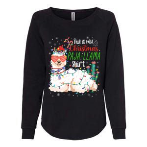 Christmas Llama This Is My Christmas Pajama Funny Gift Womens California Wash Sweatshirt