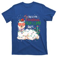 Christmas Llama This Is My Christmas Pajama Funny Gift T-Shirt