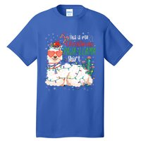 Christmas Llama This Is My Christmas Pajama Funny Gift Tall T-Shirt