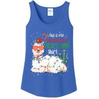 Christmas Llama This Is My Christmas Pajama Funny Gift Ladies Essential Tank