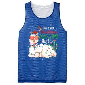 Christmas Llama This Is My Christmas Pajama Funny Gift Mesh Reversible Basketball Jersey Tank