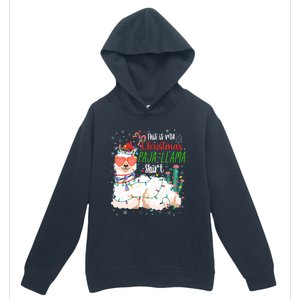 Christmas Llama This Is My Christmas Pajama Funny Gift Urban Pullover Hoodie