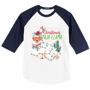 Christmas Llama This Is My Christmas Pajama Funny Gift Baseball Sleeve Shirt