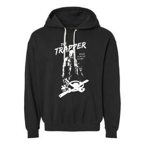 Cam Loso The Trapper Death Is Not An Escape Garment-Dyed Fleece Hoodie