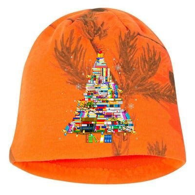 Christmas Library Tree Lights For Librarian And Book Lover Kati - Camo Knit Beanie