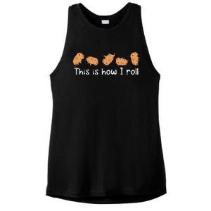 Capybara Lover This Is How I Roll Capybara Ladies PosiCharge Tri-Blend Wicking Tank