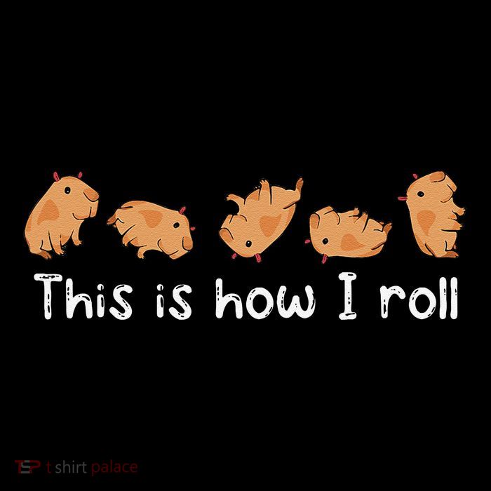 Capybara Lover This Is How I Roll Capybara Kids T-Shirt