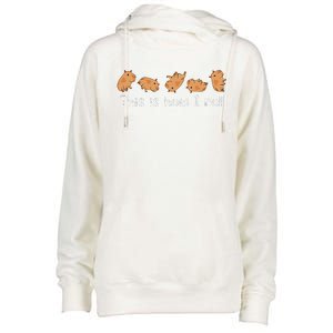 Capybara Lover This Is How I Roll Capybara Womens Funnel Neck Pullover Hood