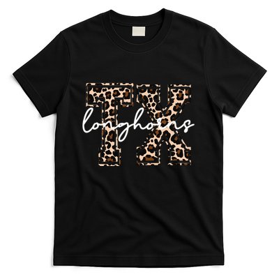 Cheetah Longhorns Tx Longhorn Bella T-Shirt