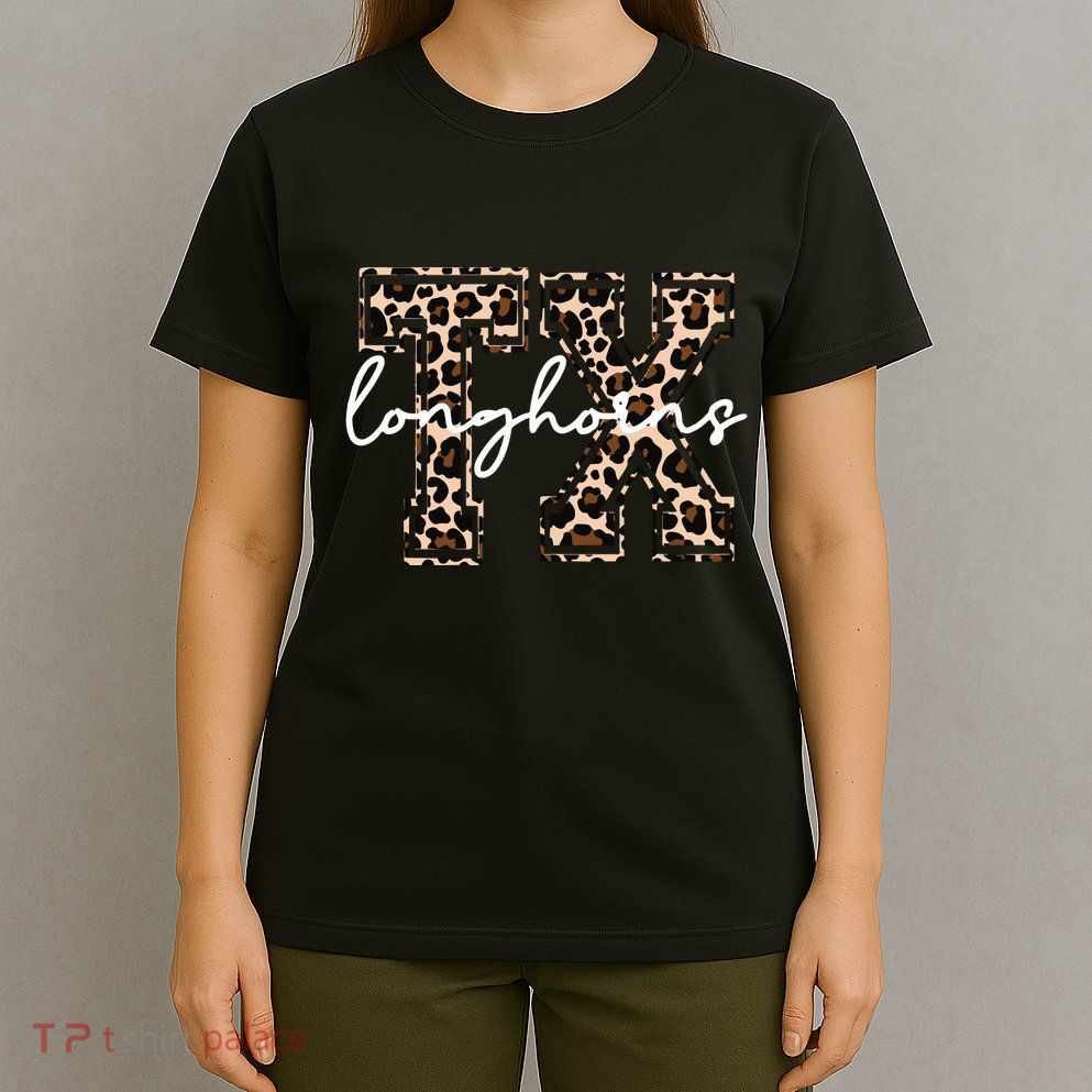Cheetah Longhorns Tx Longhorn Bella T-Shirt