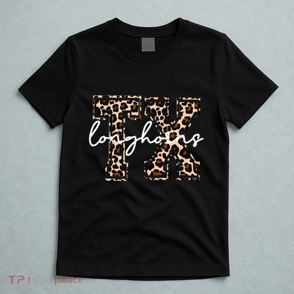 Cheetah Longhorns Tx Longhorn Bella T-Shirt