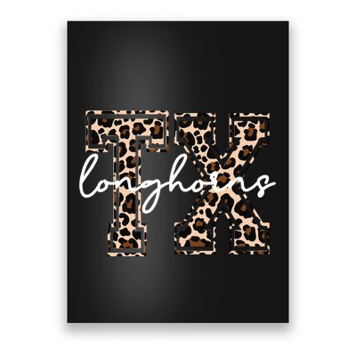 Cheetah Longhorns Tx Longhorn Bella Poster
