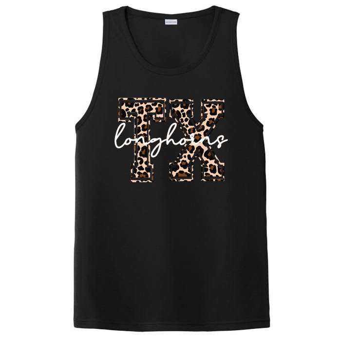 Cheetah Longhorns Tx Longhorn Bella PosiCharge Competitor Tank