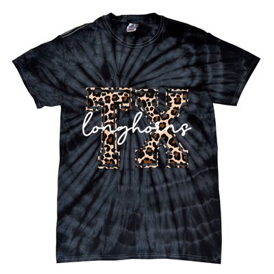 Cheetah Longhorns Tx Longhorn Bella Tie-Dye T-Shirt
